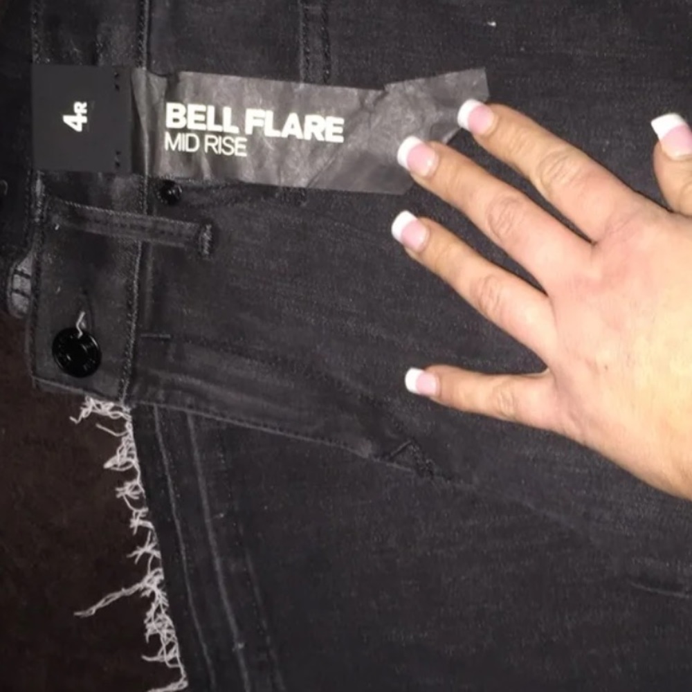 Bella flare mid rise express jeans